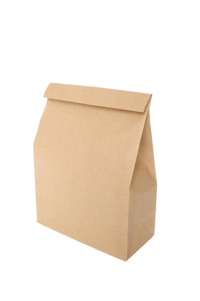 istock Brown paper bags isolated on white background 1154799630