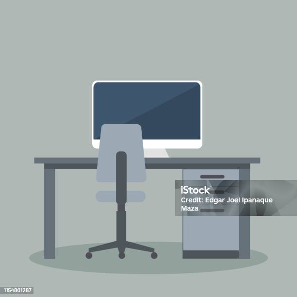 Vector Modern Desktop Design For Pc Stock Illustration - Download Image ...