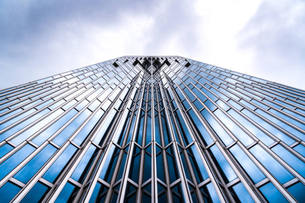 Architecture details Modern Building Glass facade Business background