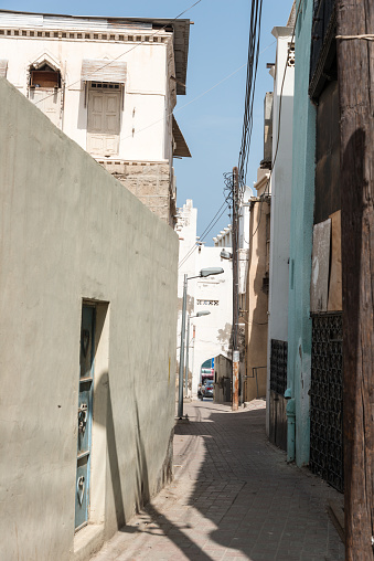 In the back streets of Muscat, Oman - backyards off the promenade
