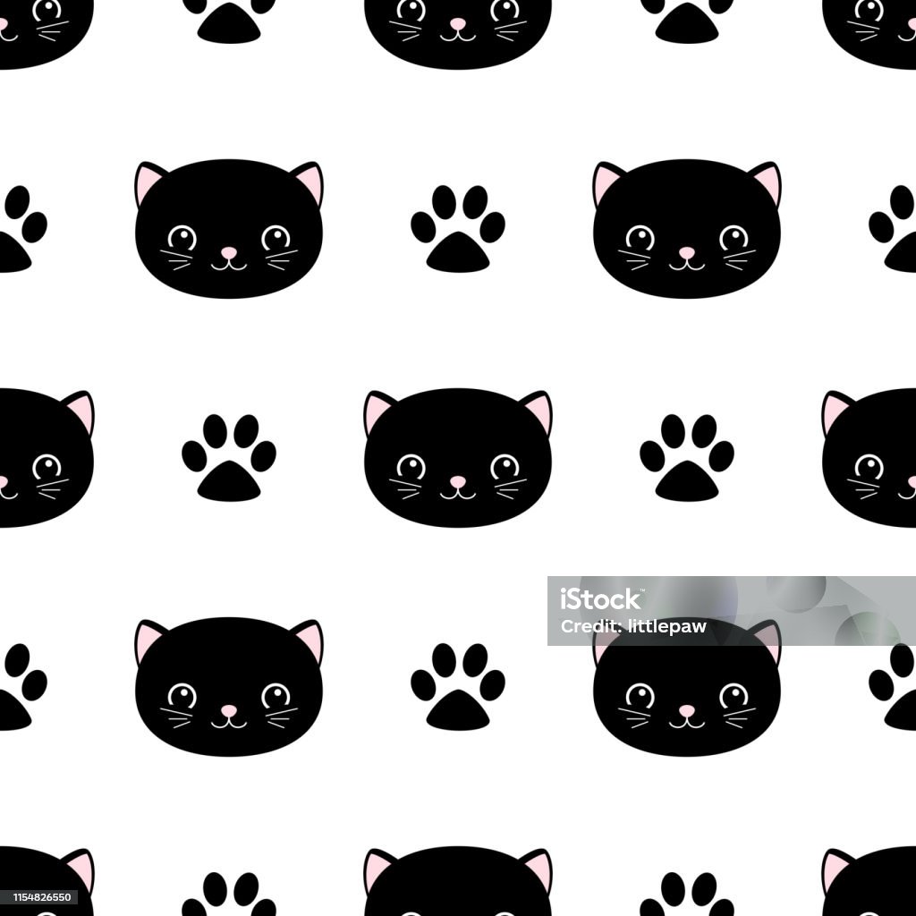 Kucing Lucu Pola Mulus Anak Kucing Kecil Tekstur Untuk Wallpaper Kain