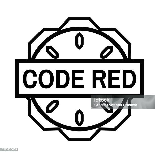 Code Red Template Code Red Stamp On White Stock Illustration - Download Image Now ...