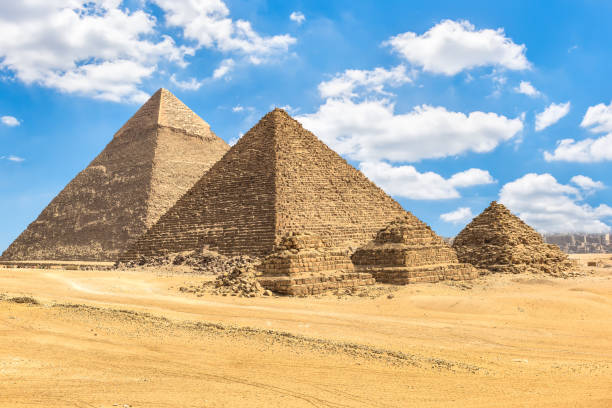 istock Pyramids of pharaos and queens 1154831604