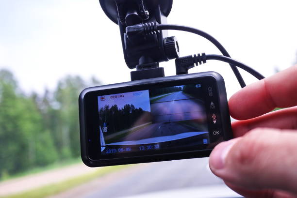 istock Video recorder to record the traffic situation 1154831635