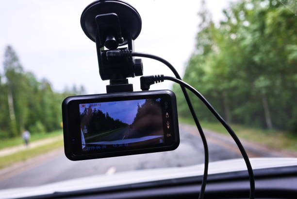istock Video recorder to record the traffic situation 1154831636