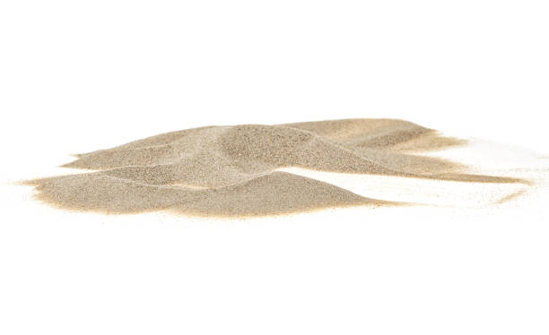 istock Pile desert sand isolated on white background 1154831818