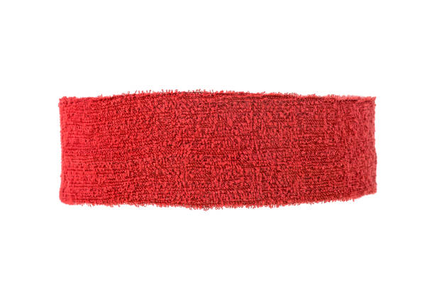 istock Red training headband isolated on a white background 1154831841