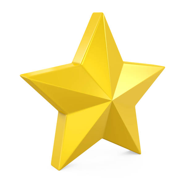 istock Golden Star Isolated 1154837445