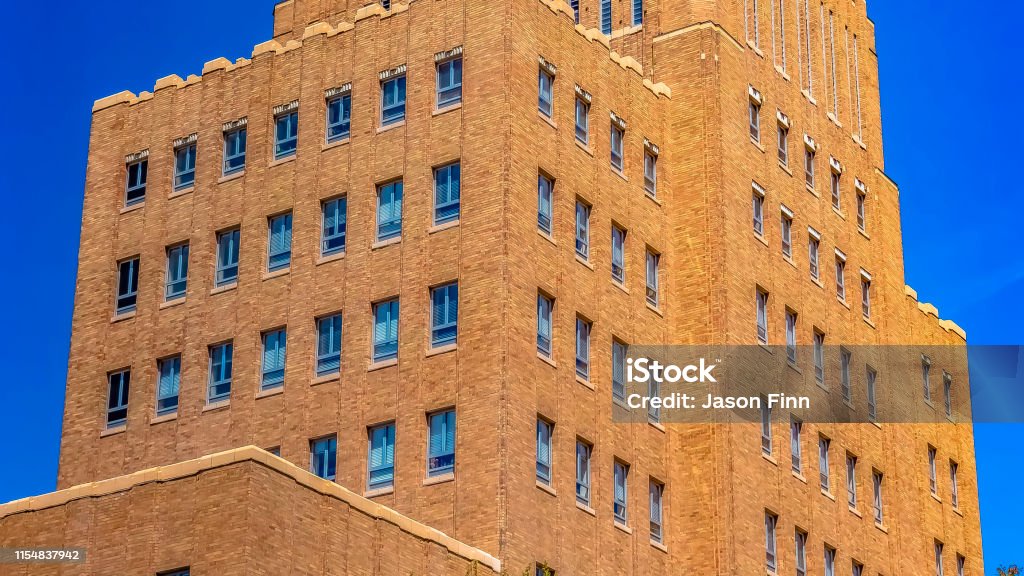 Rectangled Frame Building Panorama Frame Building Exterior With Brick Wall And Rectangular ...