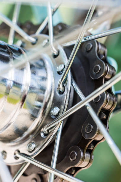 istock Sprocket with chain rear wheel of the Bicycle 1154841020