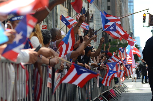 New York, NY: Thousands of people participated at the annual Puerto Rican Parade along Fifth Avenue in New York City on June 9, 2019.