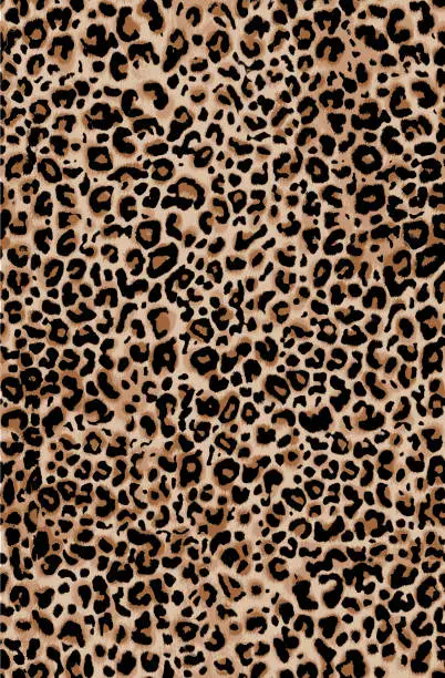Photo of Seamless leopard pattern texture background
