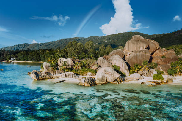 istock The most beautiful Anse Source D'Argent tropical beach, La Digue Seychelles. Luxury exotic travel concept 1154855769