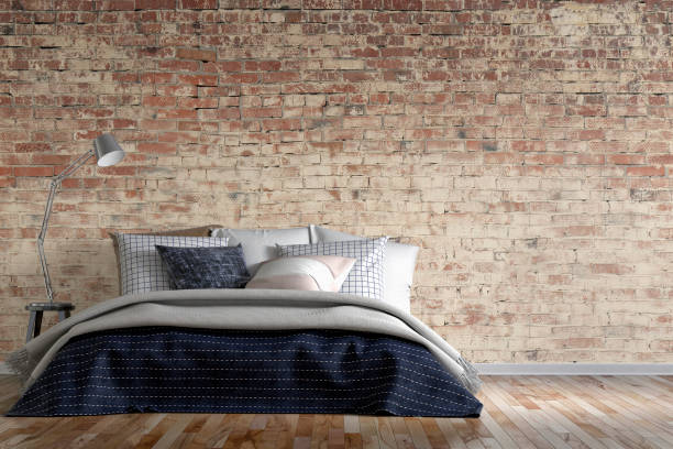 istock Retro styled bedroom with decoration 1154865203