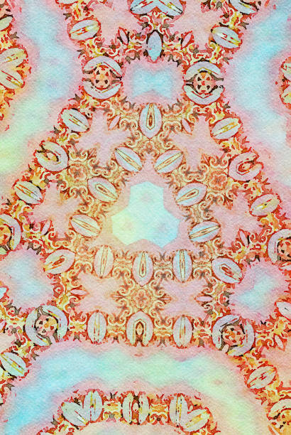 istock Watercolor Tribal Mandala Illustration 1154868922
