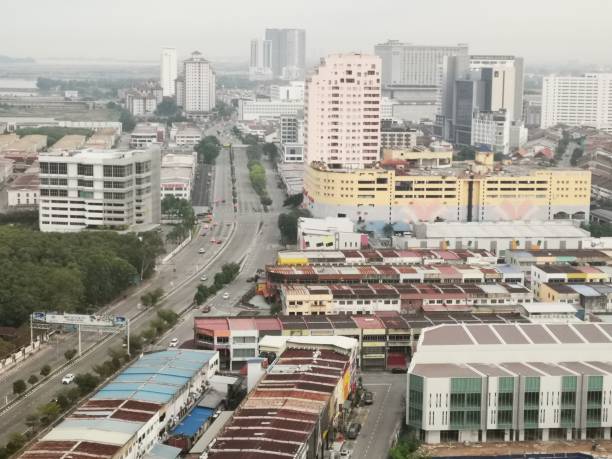 istock Melaka City morning View from high angle 1154870792