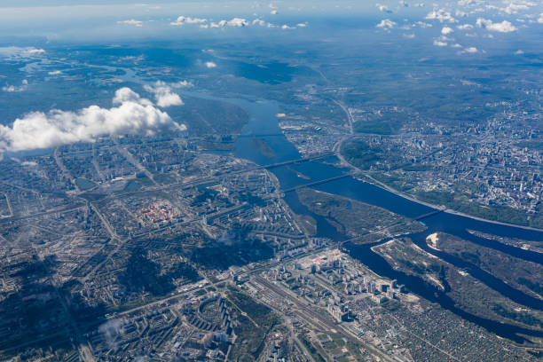 istock Kiev terrain from the high view. 1154872559