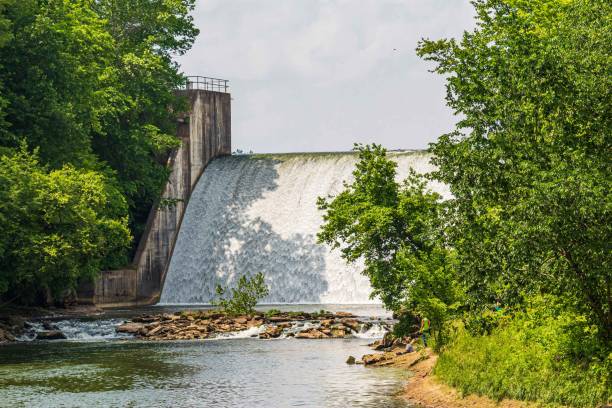 istock Rocky Fork Dam in Hilsboro, Ohio Very Close Shot 1154874901