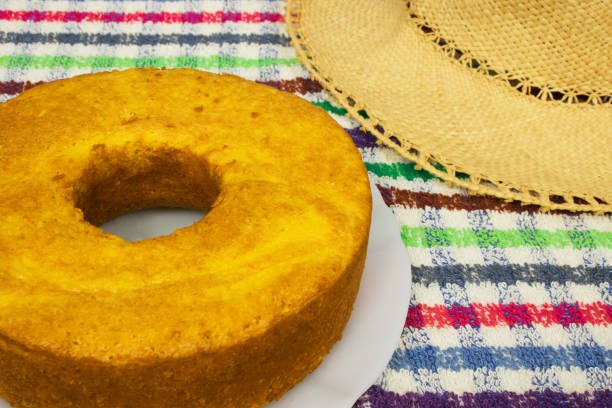 istock Cake corn. Tradicional dessert of Junina party. 1154877329