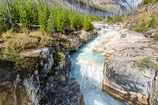 The beautiful gorges and clear, blue water that is synonymous with Kootenay National Park.