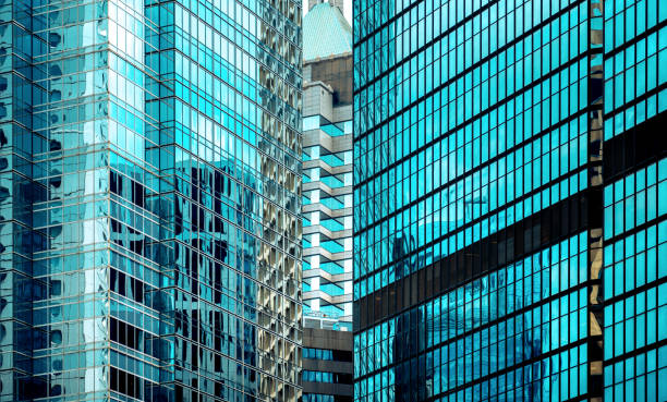 istock Hong Kong Commercial Building Close Up 1154888949