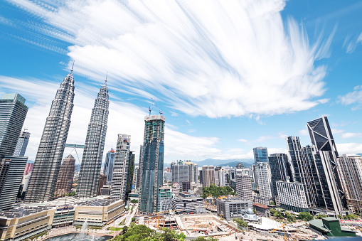 cityscape of modern city in kuala lumper