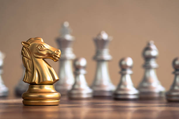 istock Chess board game, business competitive concept, copy space 1154900117