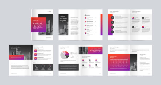 template layout design with cover page for company profile ,annual report , brochures, flyers, presentations, leaflet, magazine,book . and vector a4 size for editable. This file EPS 10 format. This illustration
contains a transparency and gradient. modern magazine layout stock illustrations