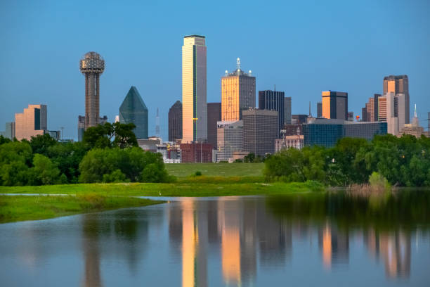 istock Dallas Texas skyline with Trinity River shot in May 2019 1154905054