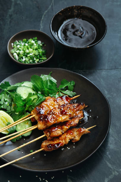 istock Japanese chicken yakitori skewers 1154908325