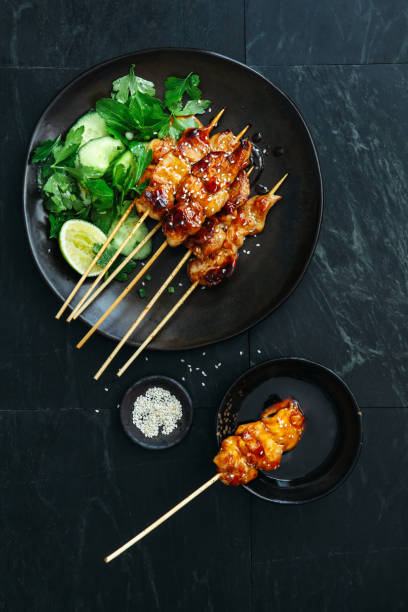 istock Japanese chicken yakitori skewers 1154908365