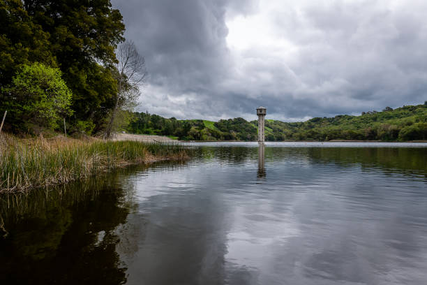 The Lafayette Reservoir A thunderstorm gathers over the Lafayette Reservoir. contra costa county stock pictures, royalty-free photos & images