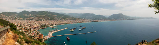 istock Alanya harbor panorama. View from Alanya Castle, Turkey 1154916600