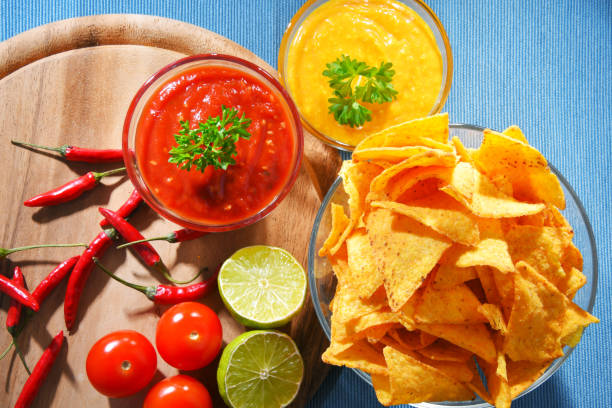 istock Composition with bowl of tortilla chips. 1154925619