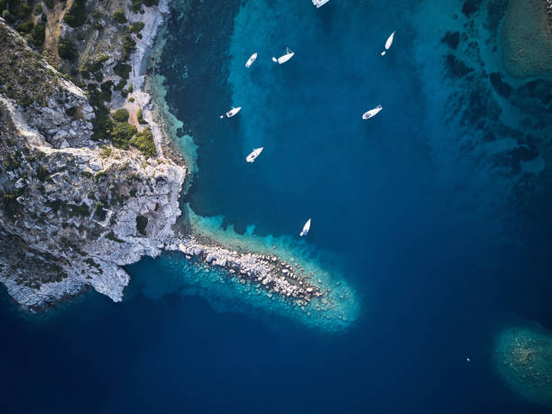 Aegean coastline of Knidos, Datca