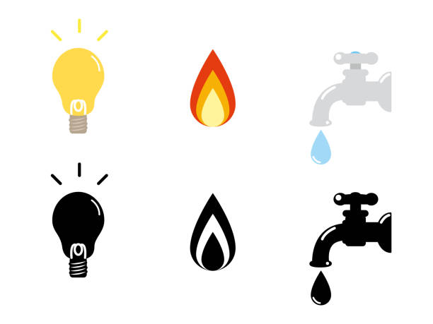 Ilustración de Lifeline Icon1 y más Vectores Libres de Derechos de Gas  natural - Gas natural, Grifo - Herramientas profesionales, Agua - iStock