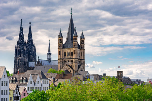 istock Great Saint Martin Church and Cologne Cathedral 1154950199