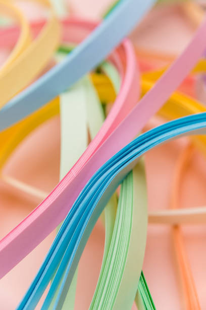 istock Paper strips in rainbow colors as a colorful backdrop 1154950210