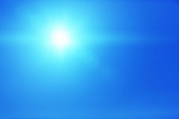 Hot sun beats down from a clear sky.