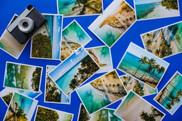 istock Photos from Caribbean summer vacation and camera 1154953317