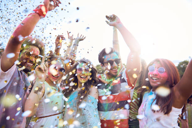 istock Celebrating festival on fresh air 1154954647