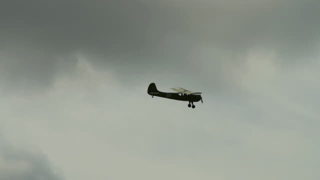 Flight of retro plane