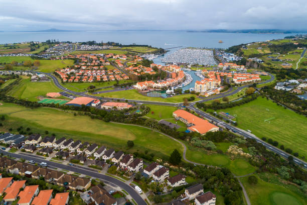 istock Gulf Harbour Aerial View 1154955159