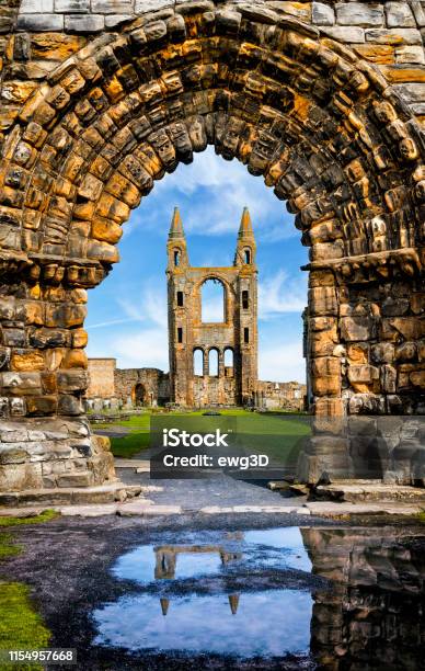 St Andrews Abbey Archway St Andrews Scotland Uk Stock Photo - Download Image Now