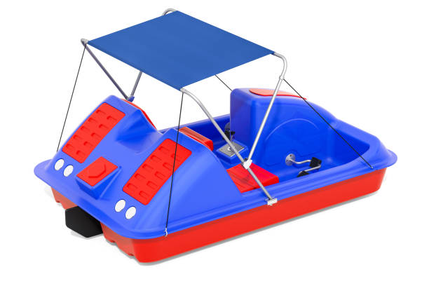 istock Paddle boat, pedalo with canopy 1154959683
