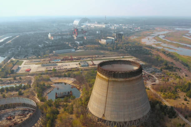 istock Chernobyl nuclear power plant, Ukrine. Aerial view 1154960453