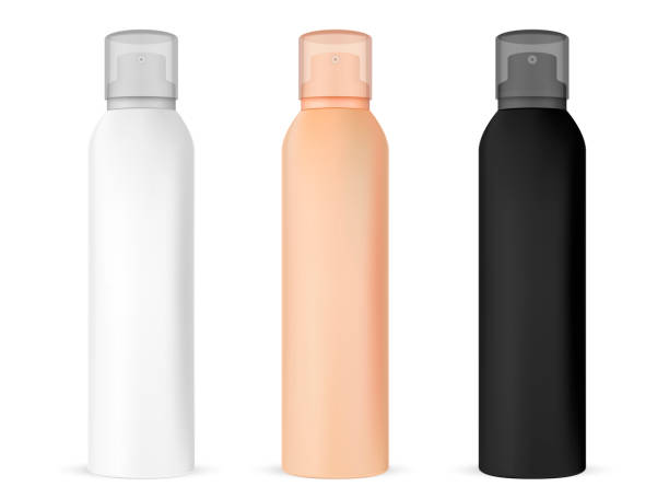 istock Spray Mockup Bottle. Aluminum Freshener Container 1154961154
