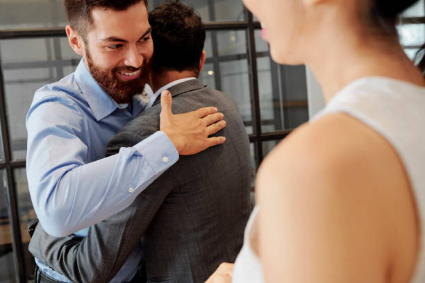 istock Business people congratulating each other 1154968583