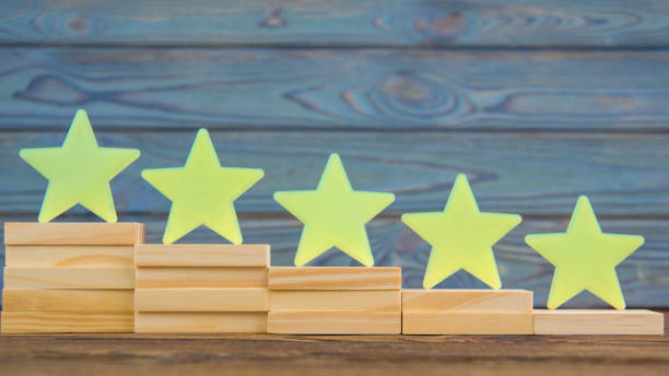 istock five stars on the ladder upgrade rating. 1154973268