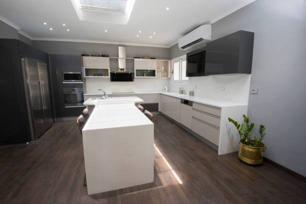 istock Modern kitchen design in a luxury apartment 1154973528